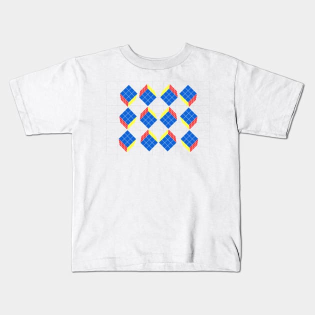 Magic Cube Kids T-Shirt by Sash8140